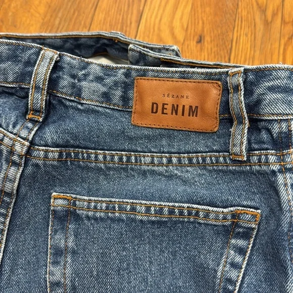 Sezane Blue Straight Leg Jeans - Picture 8 of 8